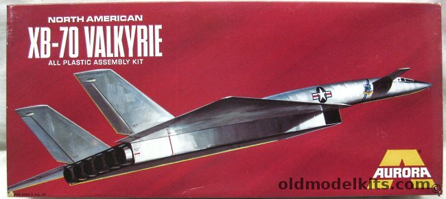 Aurora 1/105 North American XB-70 Valkyrie Bomber, 370-250 plastic model kit